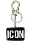 DSQUARED2 DSQUARED2 ICON KEYRING - BLACK,W17KR400137212133549