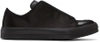 ALEXANDER MCQUEEN ALEXANDER MCQUEEN BLACK SATIN LOW CUT SNEAKERS