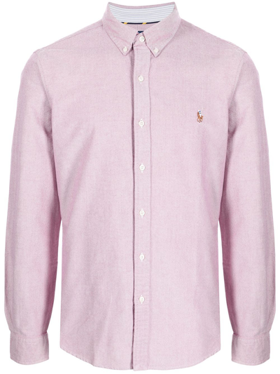 Polo Ralph Lauren Classic Oxford Long Sleeve Sport Shirt In Pink