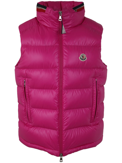 Moncler Ouse Vest In Pink & Purple