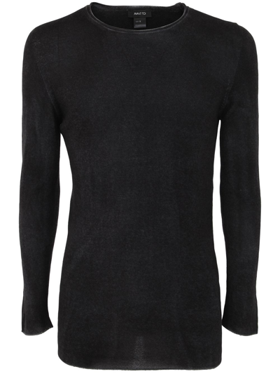 AVANT TOI REVERSIBLE ROUND NECK PULLOVER,223WU3105CLIV.H