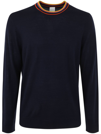 Paul Smith Mens Sweater Crew Neck In Blue