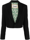 Dsquared2 Cropped Tailored Blazer Structured Shoulders