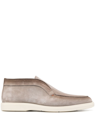 Santoni Lace Up Shoes In Brown