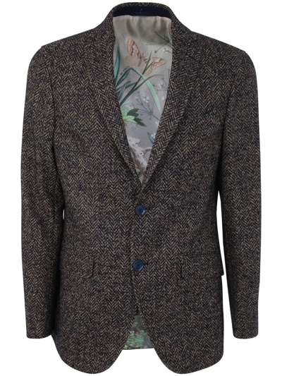 Etro Rome Single-breasted Blazer In Azul