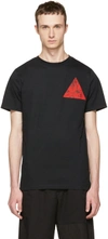 MCQ BY ALEXANDER MCQUEEN Black Floral Double Triangle T-Shirt