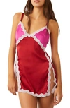 Free People On The Rise Mini Slip In Fuchsia