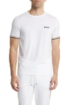 Hugo Boss X Matteo Berrettini Stripe-detail T-shirt In White
