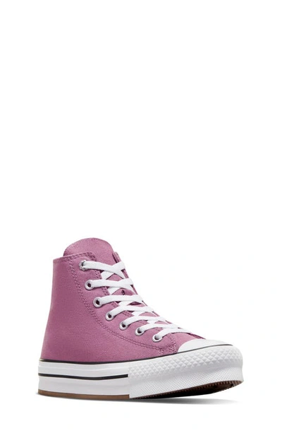 Converse Kids' Chuck Taylor® All Star® Eva Lift High Top Platform Sneaker In Dreamy Dahlia/green/pink