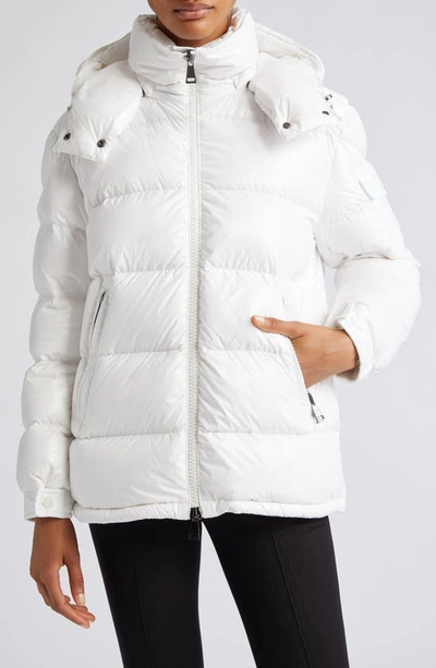 Moncler Down-filled Maire Puffer Jacket In White