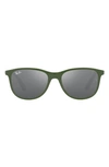 Ray Ban 49mm Square Sunglasses In Grey Silver