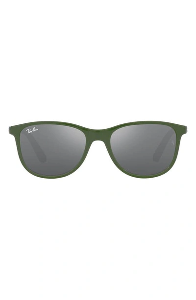 Ray Ban 49mm Square Sunglasses In Grey Silver