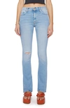 MOTHER THE OUTSIDER HEEL SLIM BOOTCUT JEANS