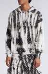 AMIRI BLEACHED PAISLELY COTTON HOODIE