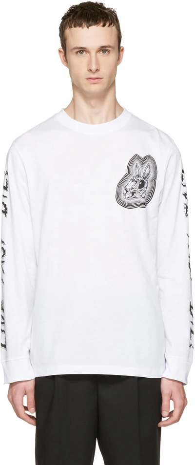 Mcq By Alexander Mcqueen 'bunny Be Here Now' Print Long Sleeve T-shirt In Harrods