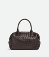 Bottega Veneta Bauletto Medium Intrecciato Top-handle Bag In Brown