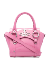 VIVIENNE WESTWOOD PINK SMALL BETTY ORB PLAQUE TOTE BAG,42010032L001O18724793