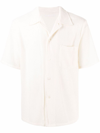 OUR LEGACY WHITE SHORT-SLEEVE TEXTURED SHIRT,M2202BO17573675