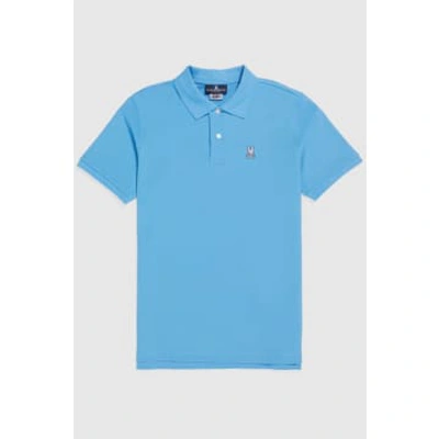 Psycho Bunny - Classic Pique Polo Shirt In Cool Blue B6k001y1pc