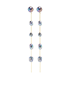 Cult Gaia Atum Freshwater Pearl Linear Drop Earrings In Multi/gold