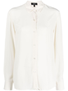 THEORY BUTTONED-UP LONG-SLEEVE SHIRT
