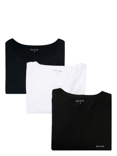 Paul Smith Logo-print Organic Cotton T-shirt In White