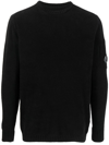 C.P. COMPANY LENS-DETAIL KNITTED COTTON JUMPER
