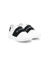 GIVENCHY LOGO-STRAP LEATHER SNEAKERS
