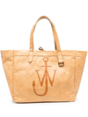JW ANDERSON LOGO-PRINT FAUX-LEATHER TOTE BAG