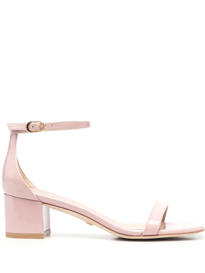 Stuart Weitzman Simplecurve 50 Open-toe Sandals In Pink