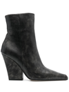 PARIS TEXAS 90MM POINTED-TOE LEATHER ANKLE BOOTS