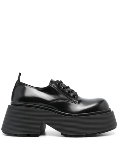 Vic Matie 80mm Chunky Leather Brogues In Black