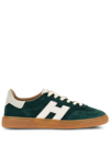 Hogan Cool Low-top Suede Sneakers In Green