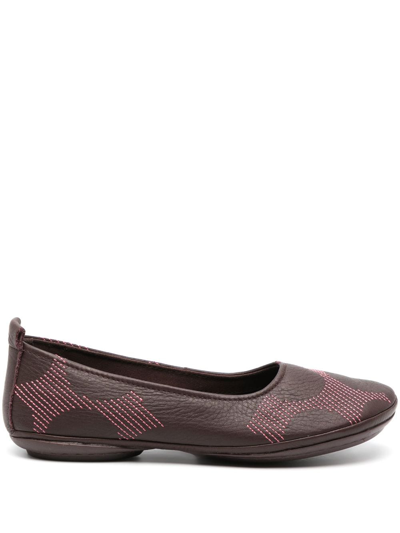 Camper Ballerinas Right Nina Twins Shoes In Red