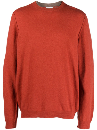 Woolrich Fine-knit Sweatshirt In Orange