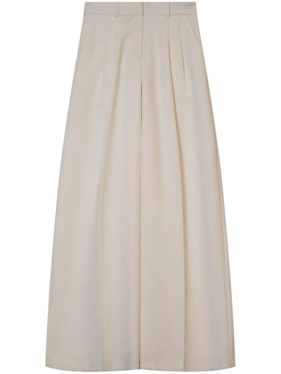 Simkhai Sanaz Pleated Palazzo Pants In White