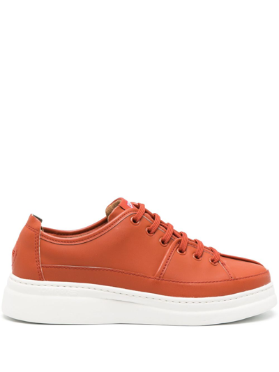 Camper Runner Up Logo-patch Sneakers In Red