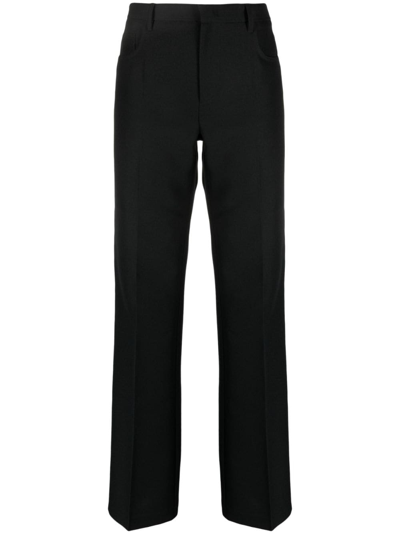 Philosophy Di Lorenzo Serafini High-rise Straight-leg Trousers In Black