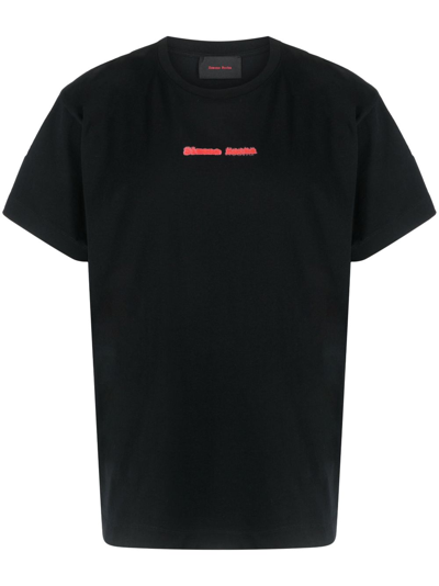 Simone Rocha Blurred Logo Print T-shirt In Black