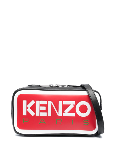 Kenzo Logo-print Crossbody Bag In Black