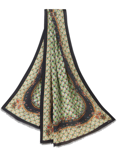 ETRO FLORAL-PRINT SILK SCARF