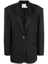 Christopher Esber Black Bermuda Blazer In Black