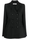Philosophy Di Lorenzo Serafini Embossed-buttons Double-breasted Blazer In Black
