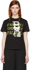 MCQ BY ALEXANDER MCQUEEN Black 'Falling' T-Shirt