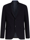 ETRO NOTCHED-LAPELS VIRGIN WOOL-BLEND BLAZER