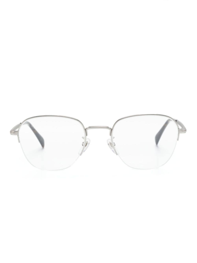 Eyewear By David Beckham Db 1109 Round-frame Glasses In Grey