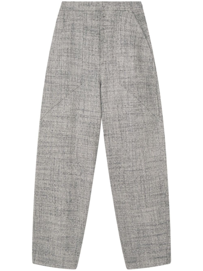 Stella Mccartney Tapered-leg Wool Trousers In Grey