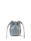 Chloé Tasche Leather Bucket Bag In Blue