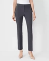Ann Taylor The Petite Ankle Pant In Seasonless Stretch - Curvy Fit In Modern Charcoal