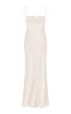 Anna October Women's Tulip Bustier Maxi Dress In Ivory